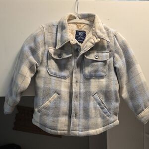 Gap - Sherpa-Lined Flannel Shirt Jacket